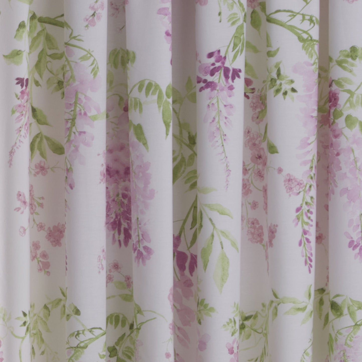 Wisteria Pencil Pleat Curtains in Pink