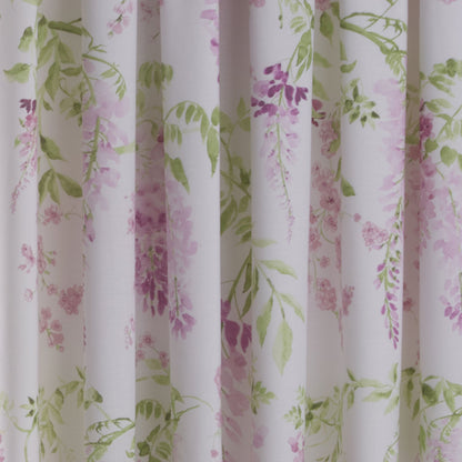 Wisteria Pencil Pleat Curtains in Pink