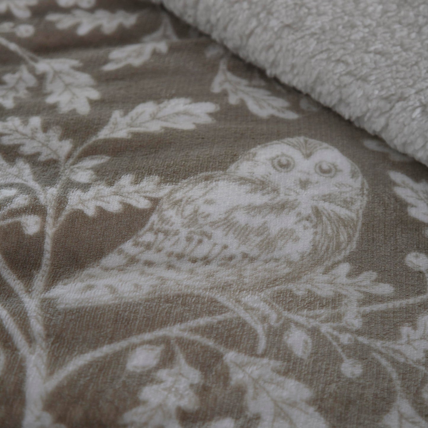 Woodland Owls Duvet Cover Set in Sage