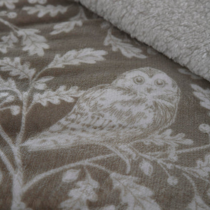 Woodland Owls Duvet Cover Set in Sage
