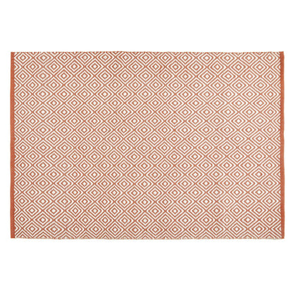 Hug Rug Woven Diamond Rug Rust