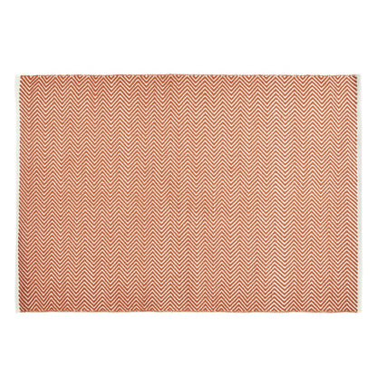 Hug Rug Woven Herringbone Rug Rust