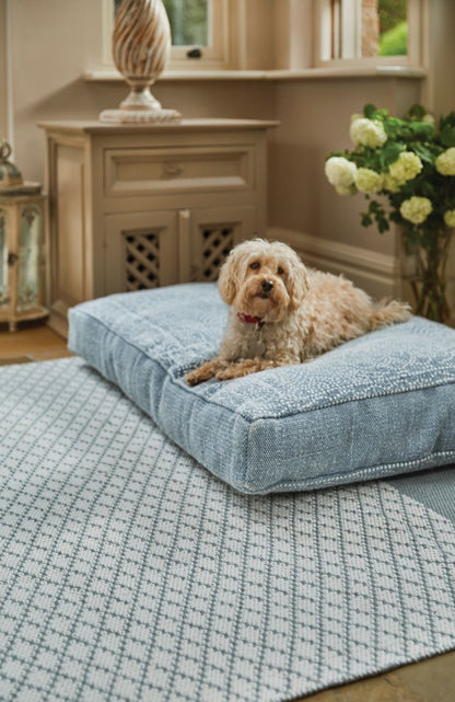Hug Rug Woven Diamond Rug Sky Grey