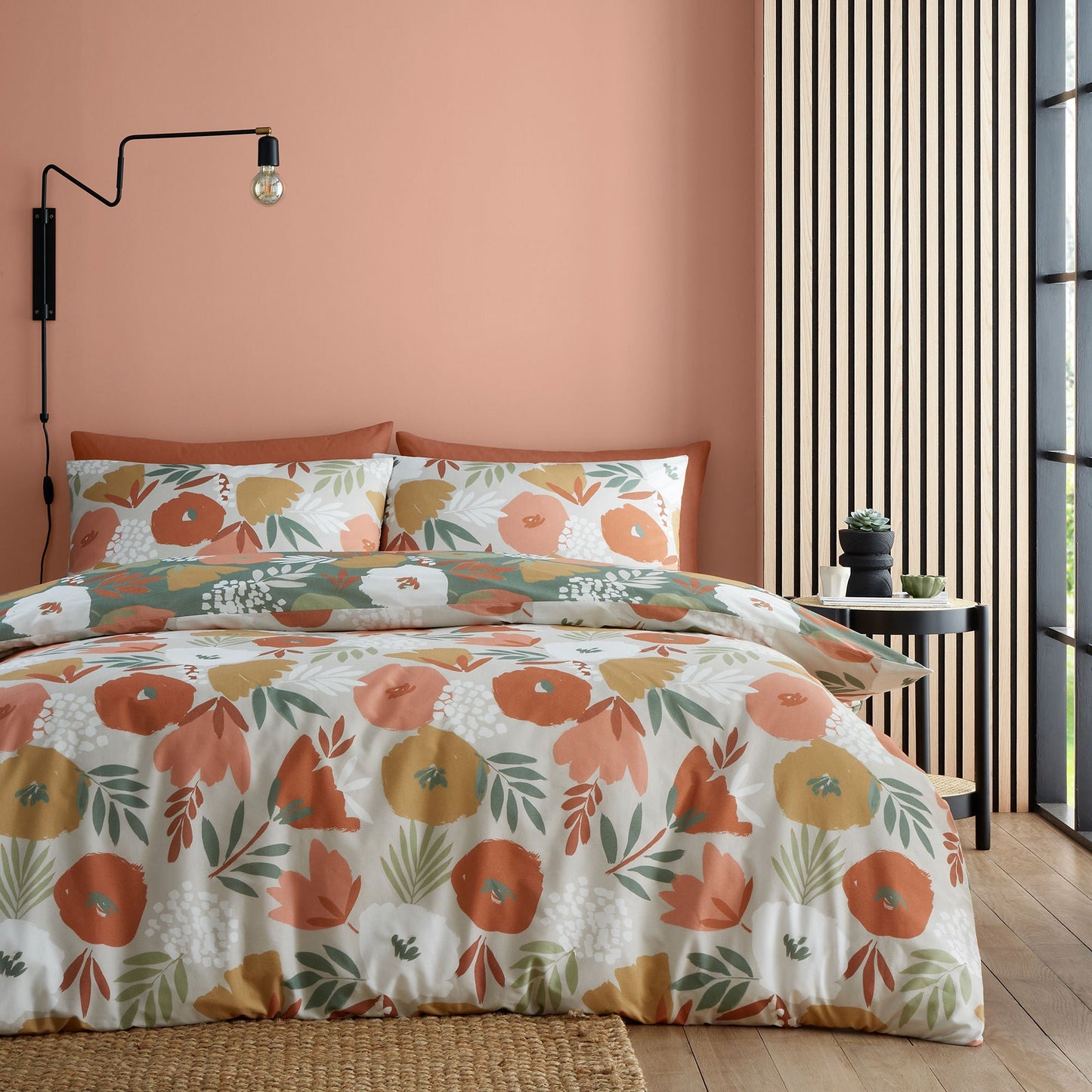 Yasmin Duvet Cover Set in Green
