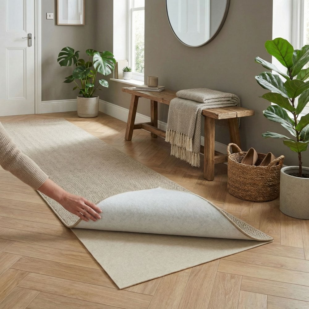 Ako dual fleece anti slip 80cm square in white