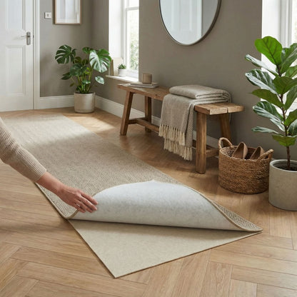Ako dual fleece anti slip 80cm square in white