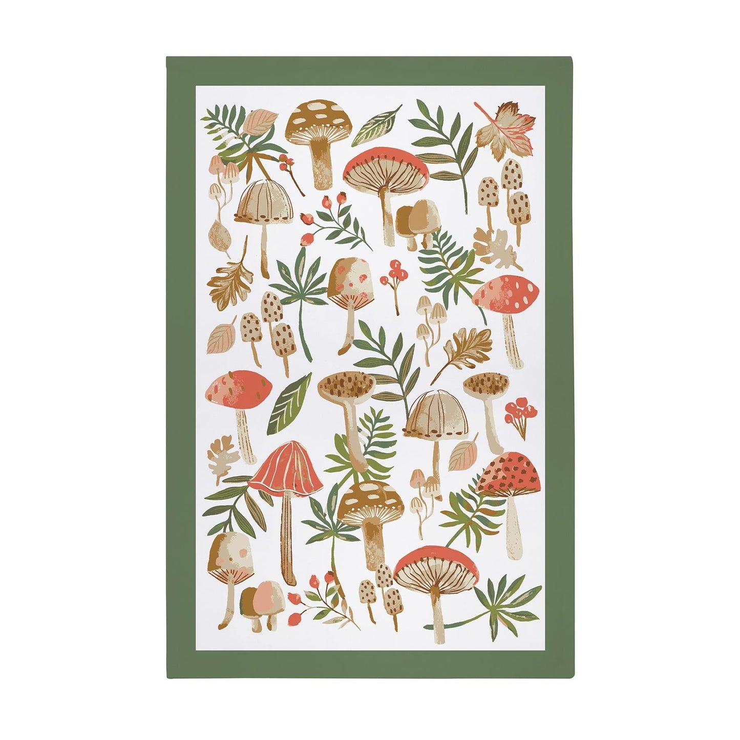 Mushrooms Cotton Tea Towel