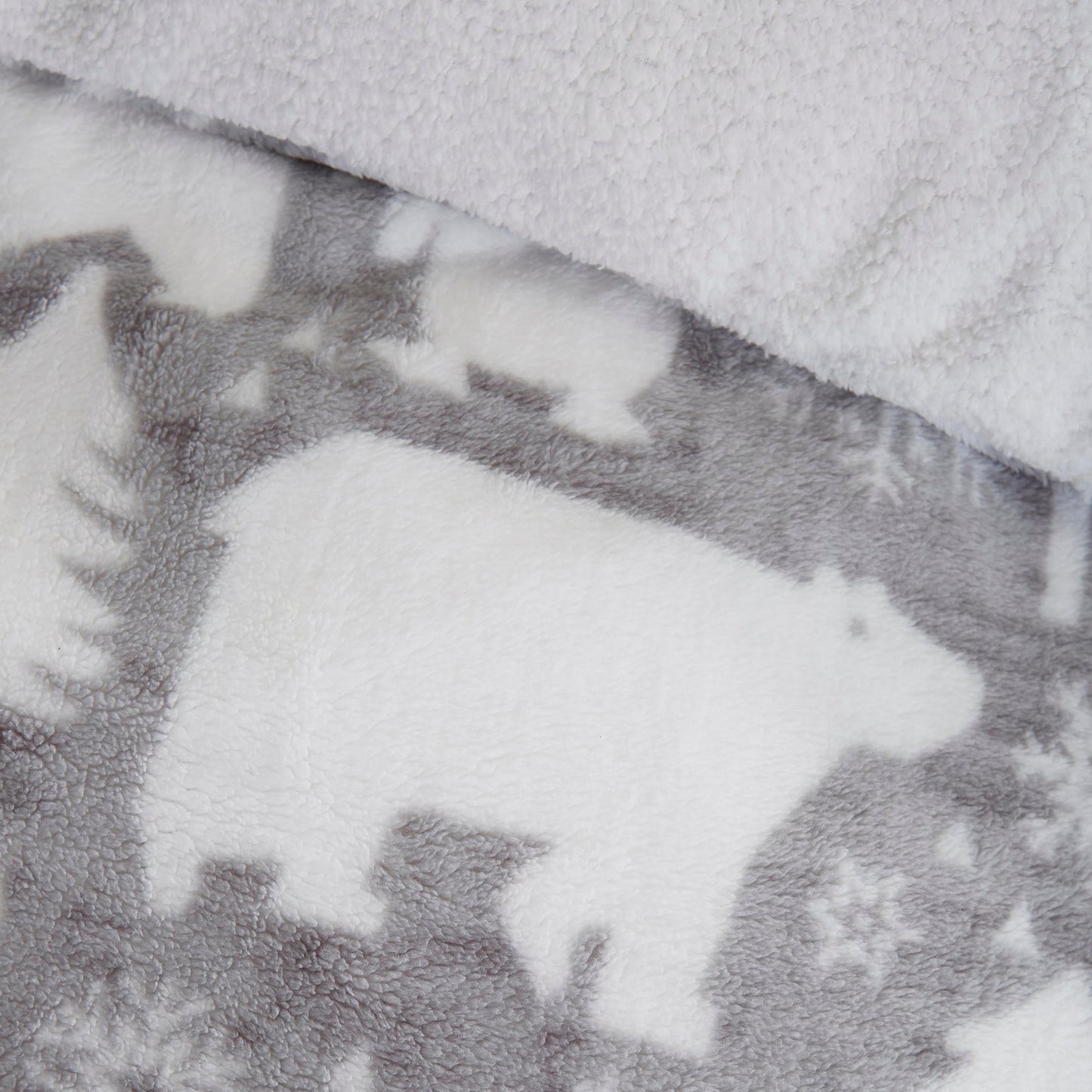 Arctic Animals Duvet Cover Set in Grey