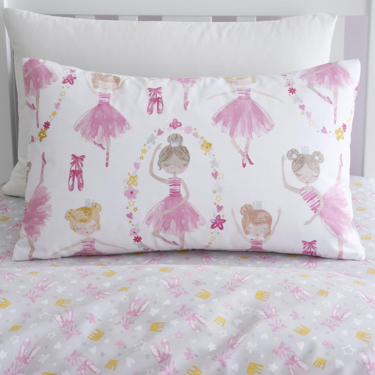 Ballet Dancer Duvet Cover Set in Pink
