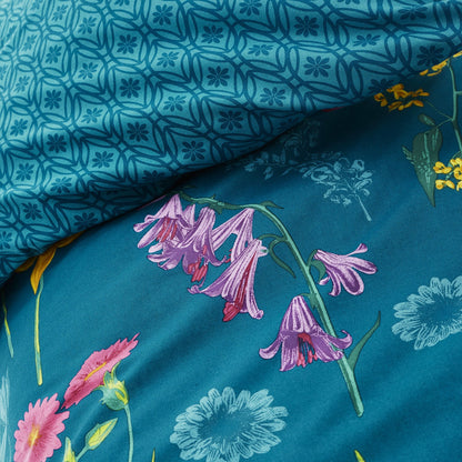 Ingrid Duvet Cover Set in Teal