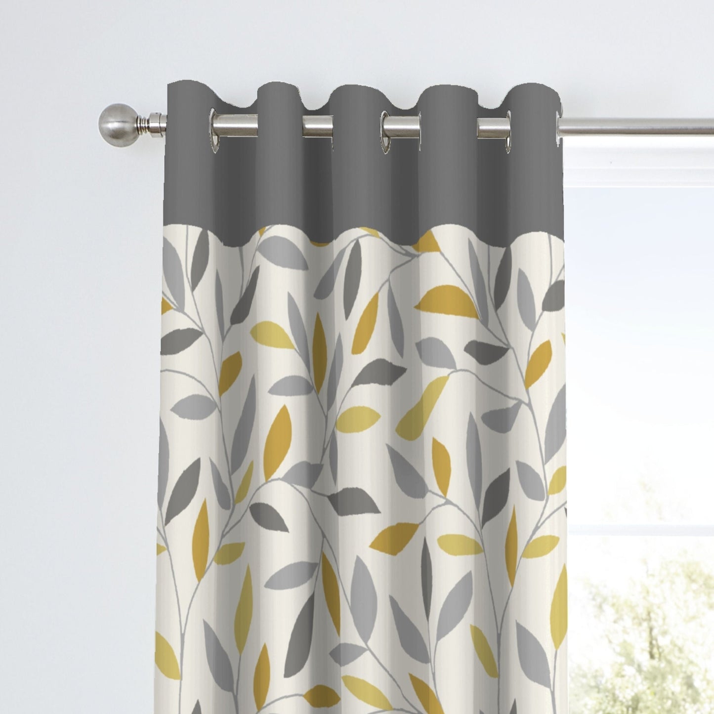 Beechwood Eyelet Curtains in Ochre