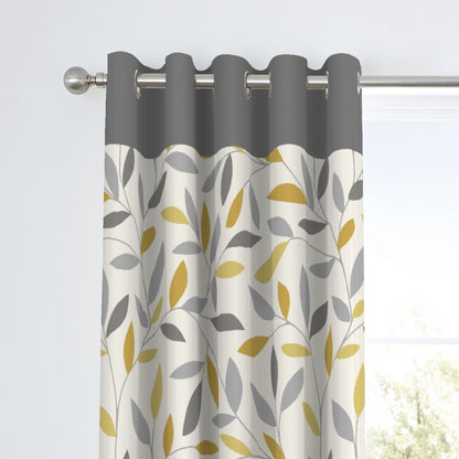 Beechwood Eyelet Curtains in Ochre