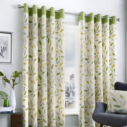 Beechwood Eyelet Curtains in Green