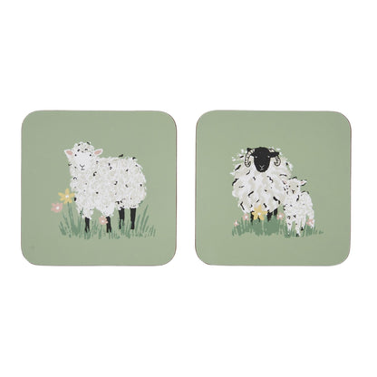 Woolly Sheep Coasters 4 Pack