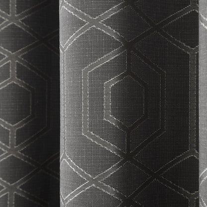 Camberwell Eyelet Curtains in Graphite