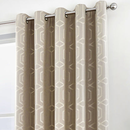 Camberwell Eyelet Curtains in Stone