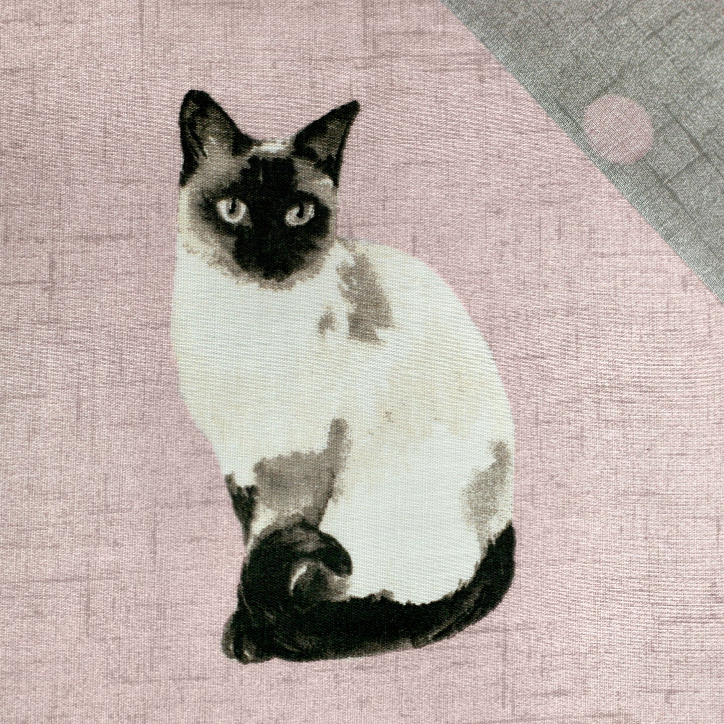 Cats Duvet Cover Set in Blush