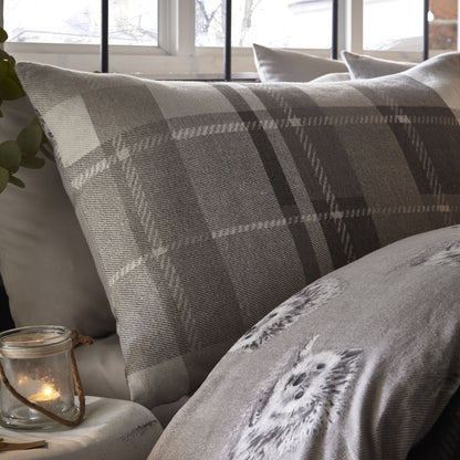 Colville Check Duvet Cover Set in Grey