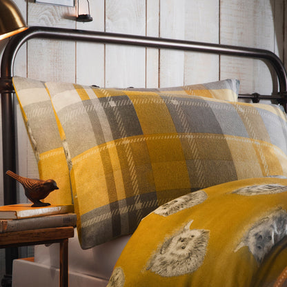 Colville Check Duvet Cover Set in Ochre