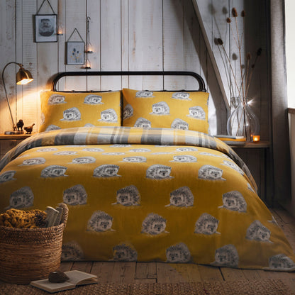 Colville Check Duvet Cover Set in Ochre