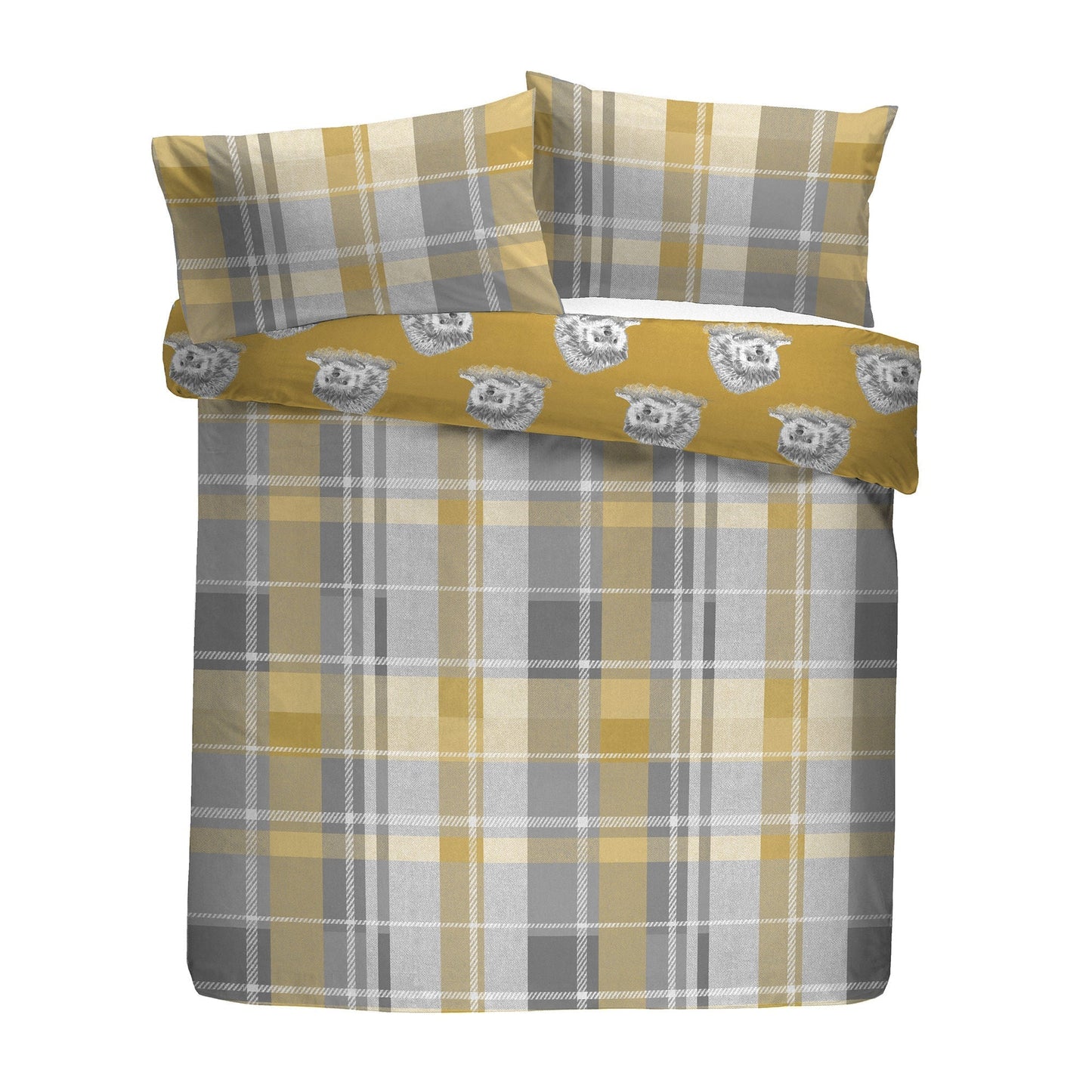 Colville Check Duvet Cover Set in Ochre