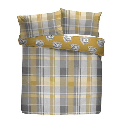 Colville Check Duvet Cover Set in Ochre