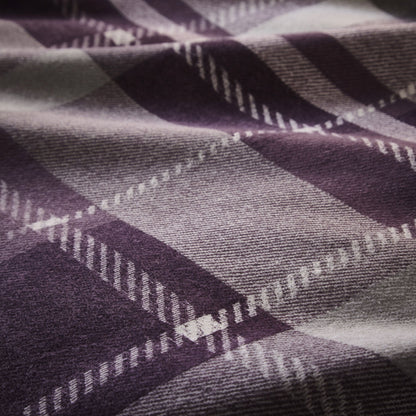 Colville Check Duvet Cover Set in Plum