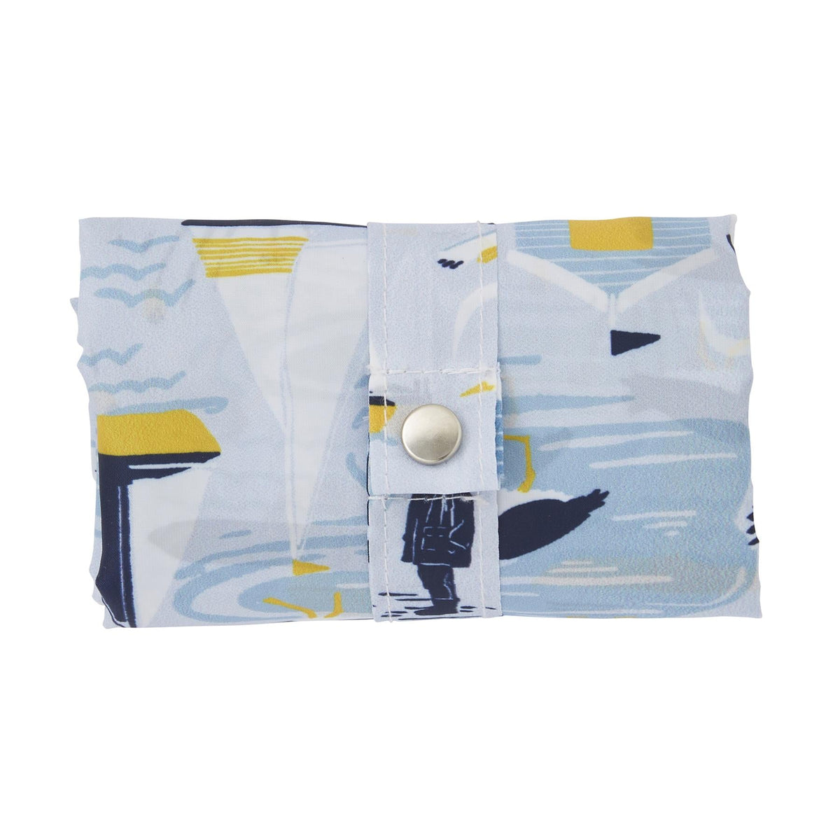 Seashore Foldable Tote Bag Medium in Blue