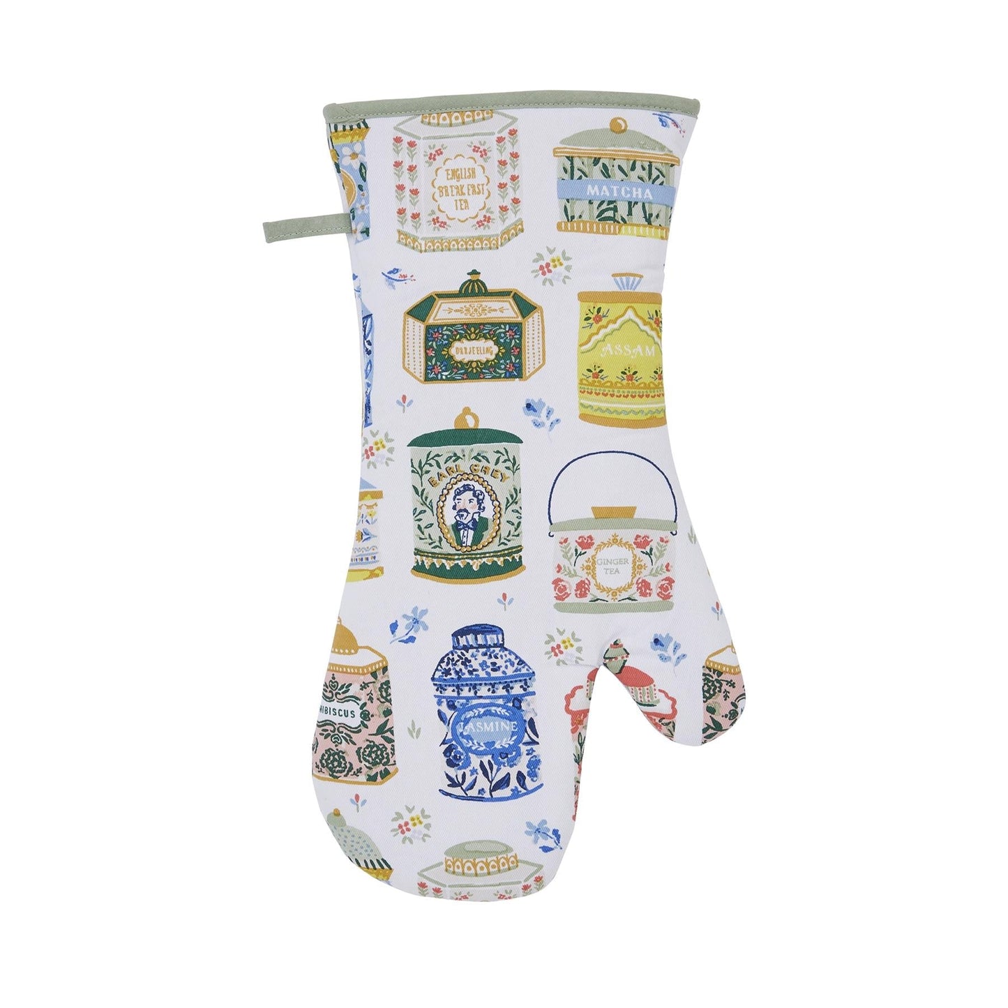 Tea Tins Gauntlet Oven Glove