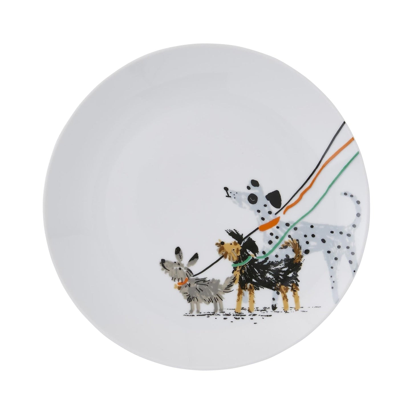 Dog Days Porcelain Dinner Plate