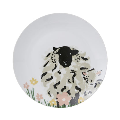Woolly Sheep Porcelain Side Plates 4 Pack