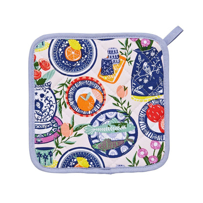 Mediterranean Plates Pot Mat