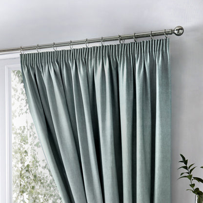 Dijon Pencil Pleat Curtains in Duck Egg
