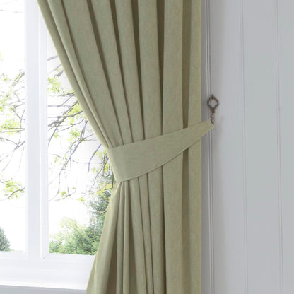 Dijon Pencil Pleat Curtains in Green