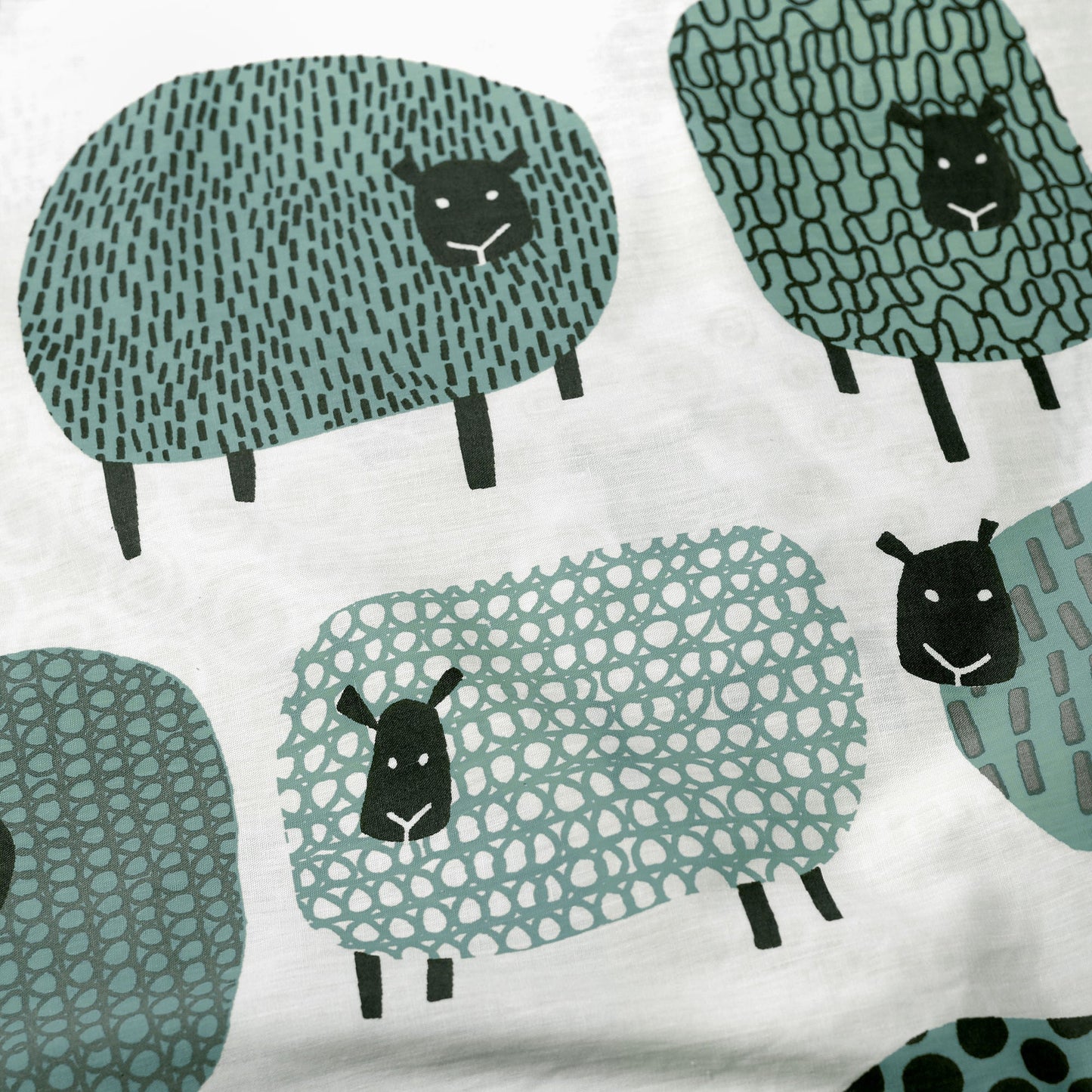 Dotty Sheep Duvet Cover Set in Duck Egg