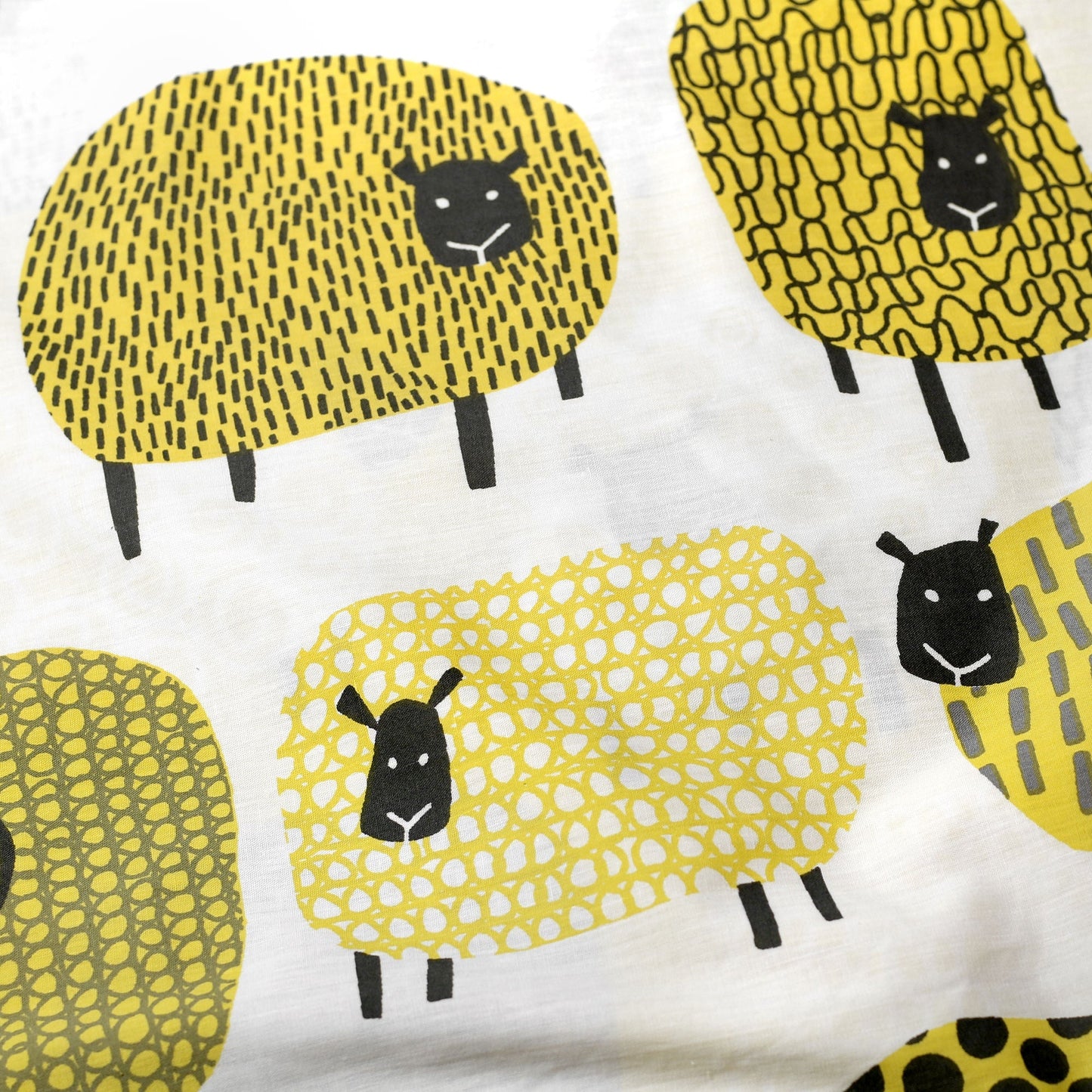 Dotty Sheep Duvet Cover Set in Ochre