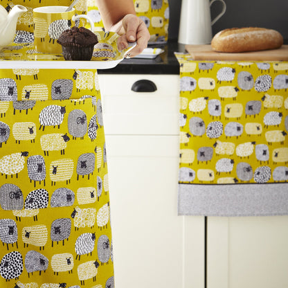 Dotty Sheep Cotton Tea Towel