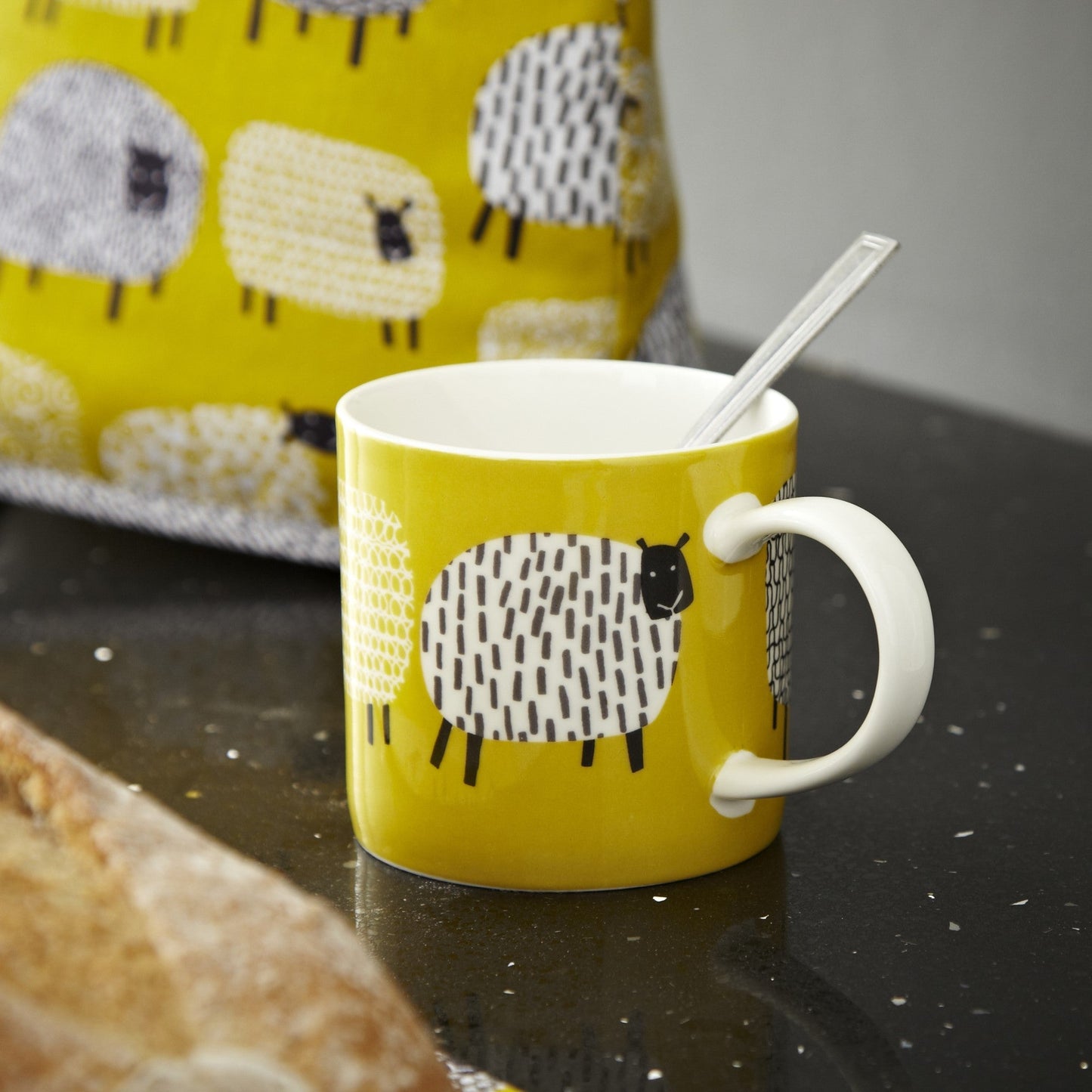 Dotty Sheep Bone China Mug