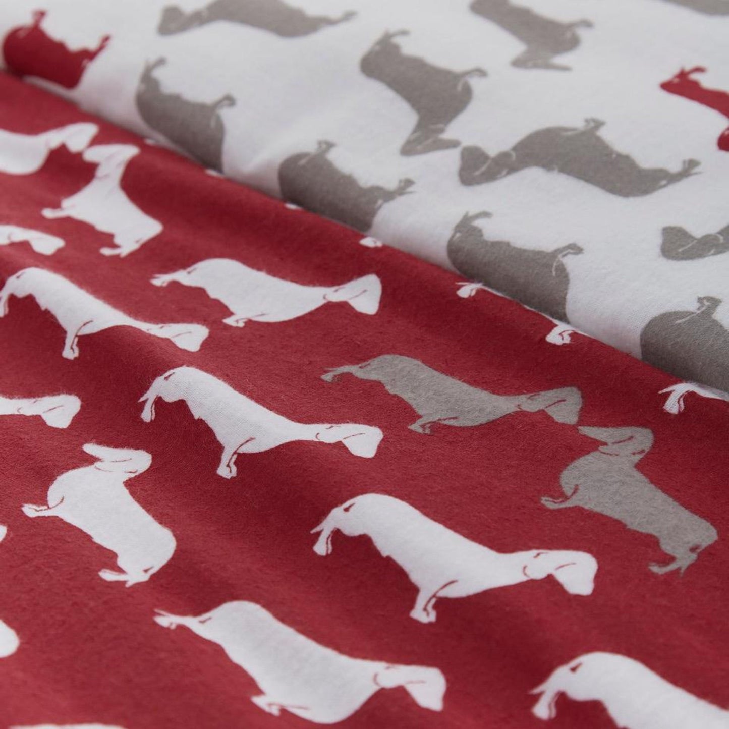 Dudley Love Duvet Cover Set in Red