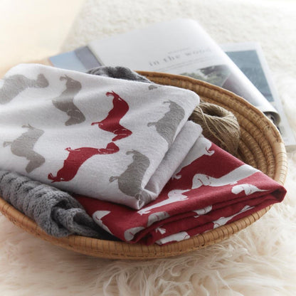 Dudley Love Duvet Cover Set in Red