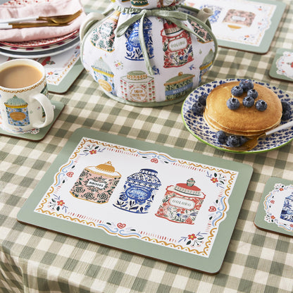 Tea Tins Placemat 4 Pack