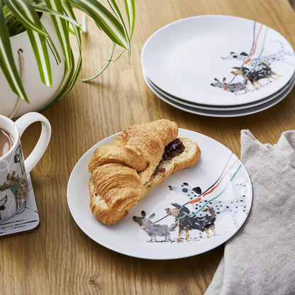 Dog Days Porcelain Dinner Plate