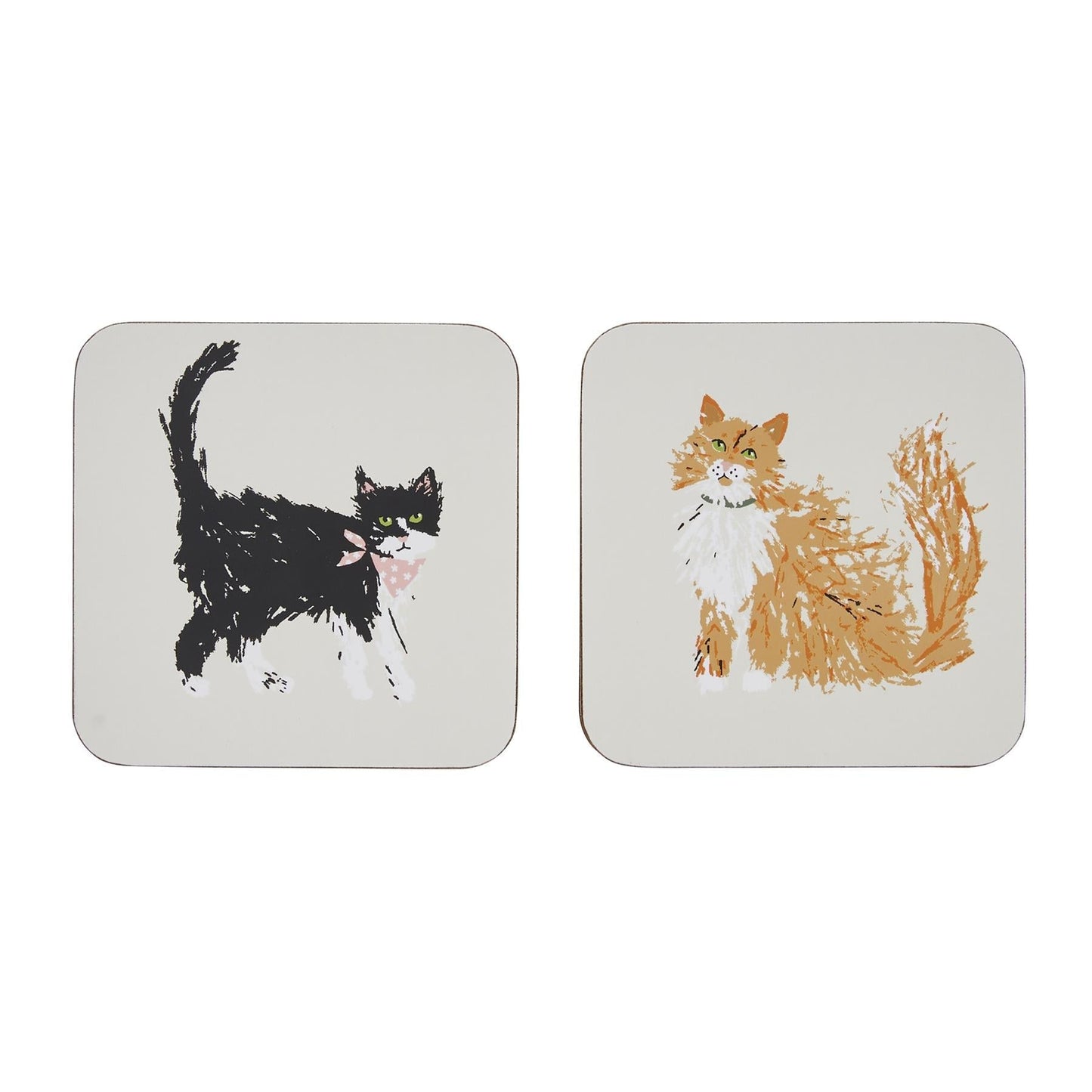 Feline Friends Coasters 4 Pack