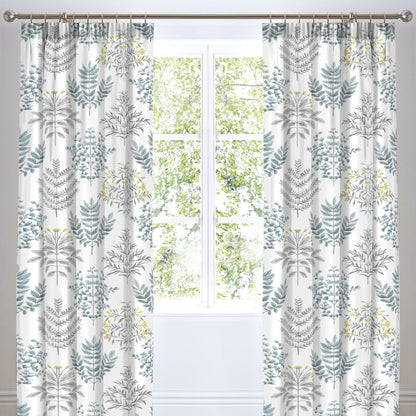 Emily Pencil Pleat Curtains in Duck Egg