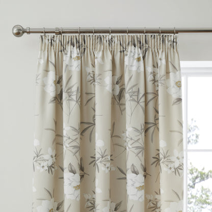 Eve Pencil Pleat Curtains in Natural