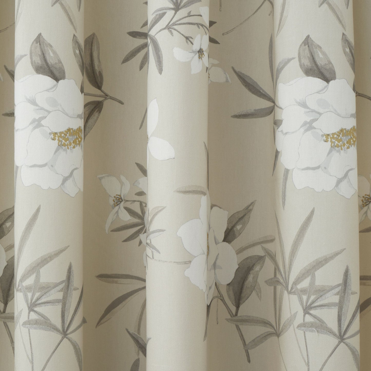 Eve Pencil Pleat Curtains in Natural