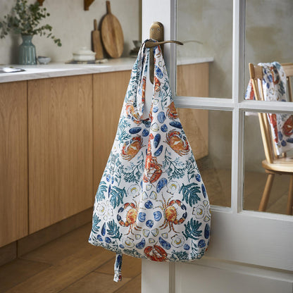 Shellfish Foldable Tote Bag Medium in Green