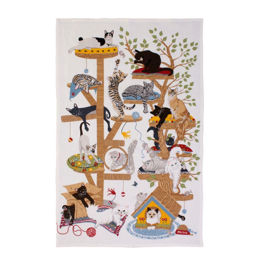 Moggie Mahem Cotton Tea Towel