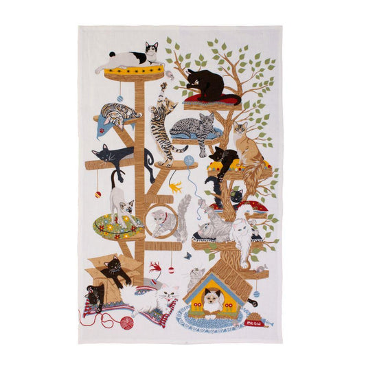 Moggie Mahem Cotton Tea Towel