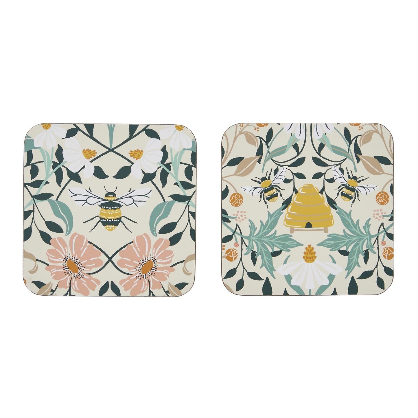 Bee Bloom Coasters 4 Pack